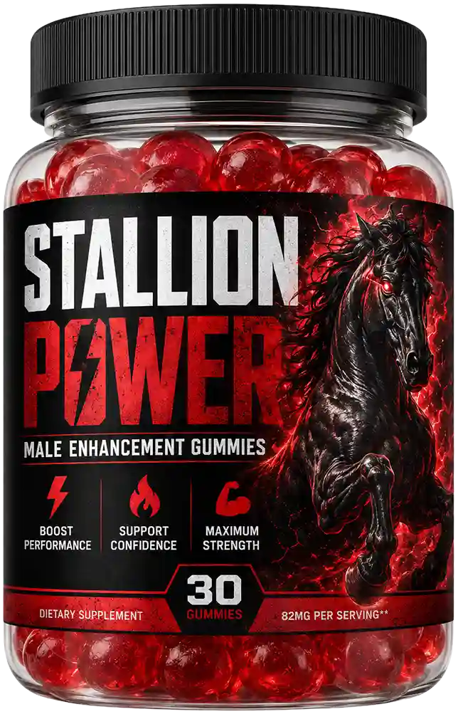 StallionPower Male Energy Gummies — 82mg Proprietary Blend, 30 Gummies per Bottle
